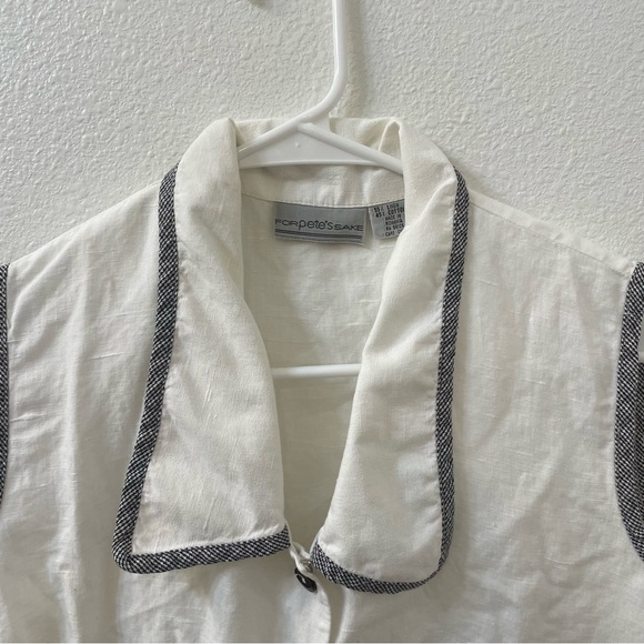 For Pete’s sake linen too white medium - Picture 2 of 4